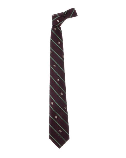 Drole de Monsieur Blue La Cravate Rayure Monogramme for men