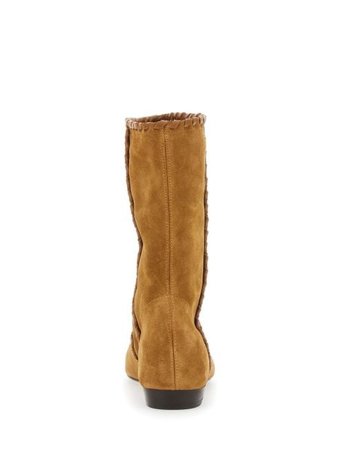 Isabel Marant Brown 'Staeni' Ankle Boots