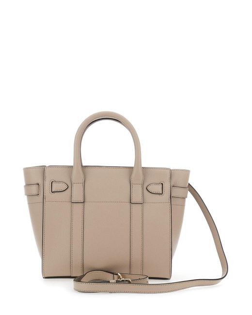 Borsa A Mano 'Bayswater Piccola' Con Tracolla Removibile di Mulberry in Natural