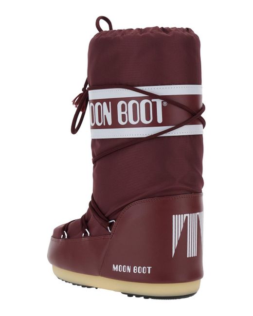 Moon Boot Red Winter Boots