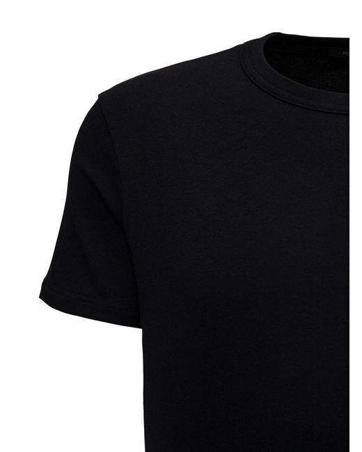 Tom Ford Black Crew Neck T Shirt for men
