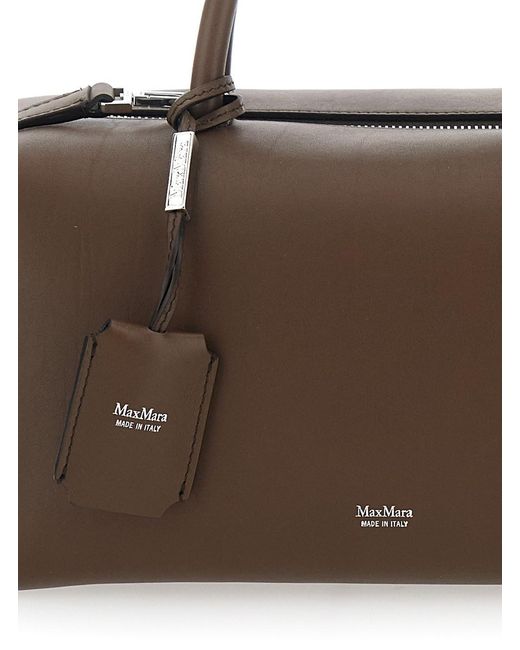 Borsa A Mano 'Holdall Media' Con Tracolla Regolabile E Removi di Max Mara in Brown