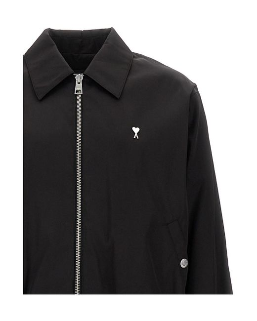 AMI Black Jacket With Adc Logo for men