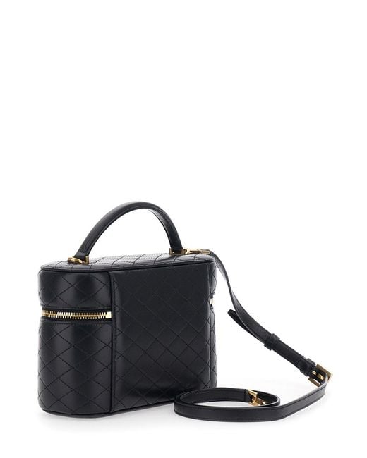 Saint Laurent Black 'Gaby' Crossbody Bag With Cassandre Plaque On The