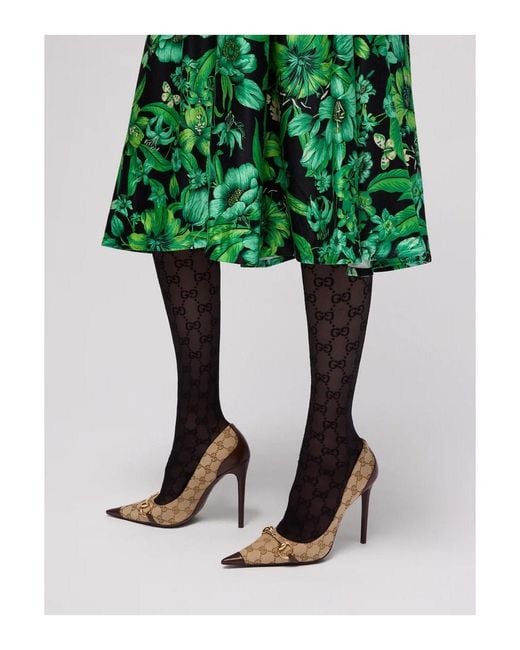 Gucci Black Tights Plainy Gg Pa Ea Collant
