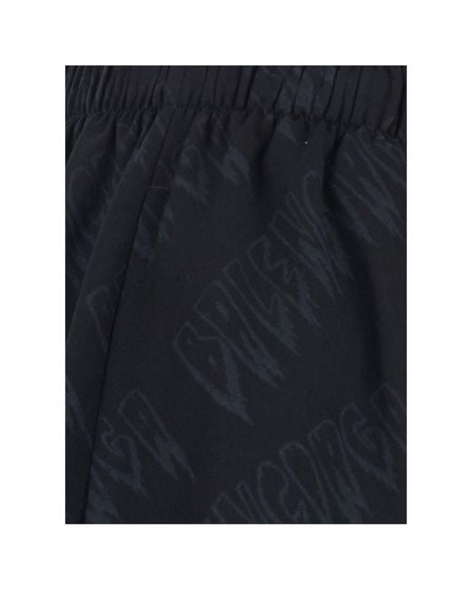 Balenciaga Blue High-Waisted Shorts With Front Pockets for men