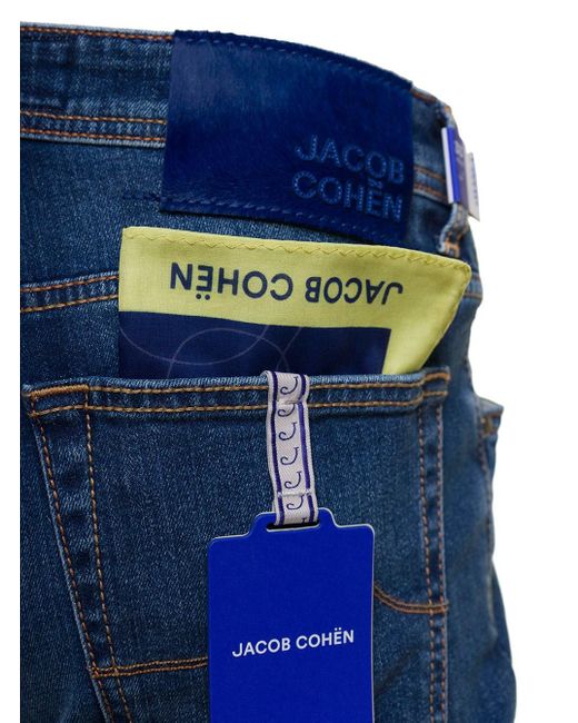Pant 5 Pkt Slim Fit Nick Slim di Jacob Cohen in Blue da Uomo