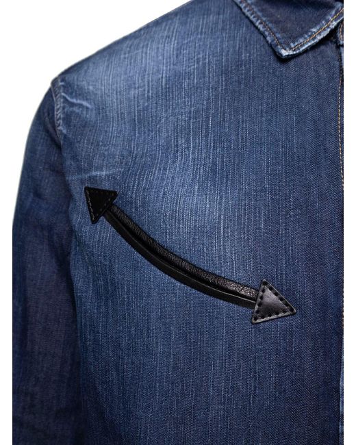 DSquared² Blue Westyern Shirt for men