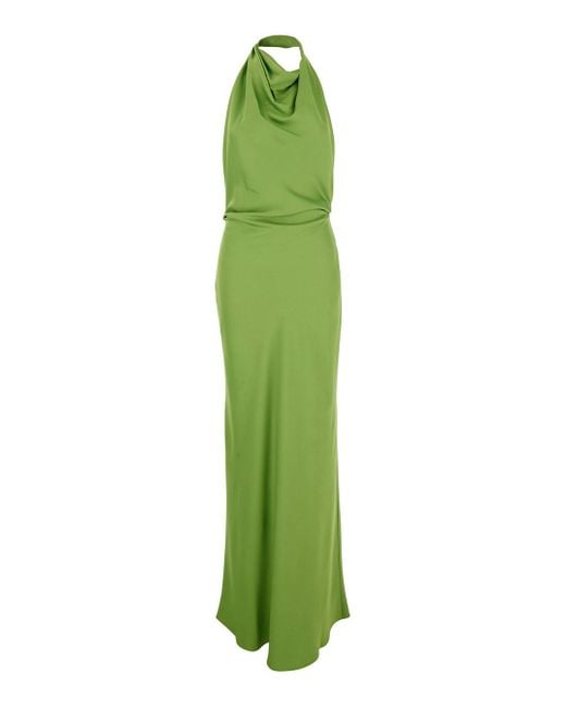 Jonathan Simkhai Green Reannon' Halterneck Long Dress