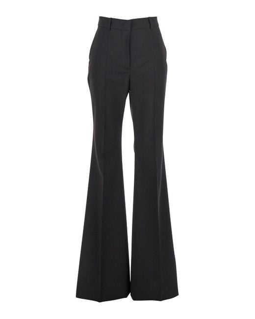 Pantalone 'Hangar' A Palazzo Con Passanti Per Cintura E Gamba di Sportmax in Black