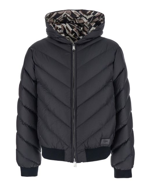 Fendi Black Winter Jackets for men