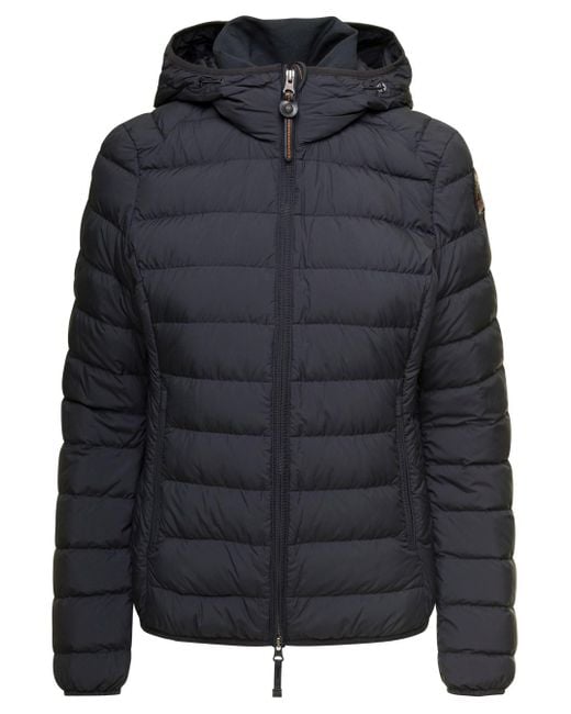 Parajumpers Black 'juliet' Quilted Down Jacket With Hood In Nylon Woman