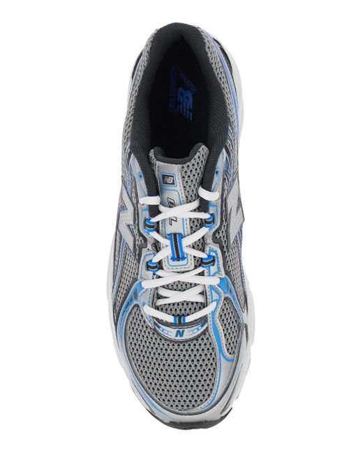 New Balance Blue Low Top Sneakers With Logo Patch On Side And Tongue And Perforated Panels