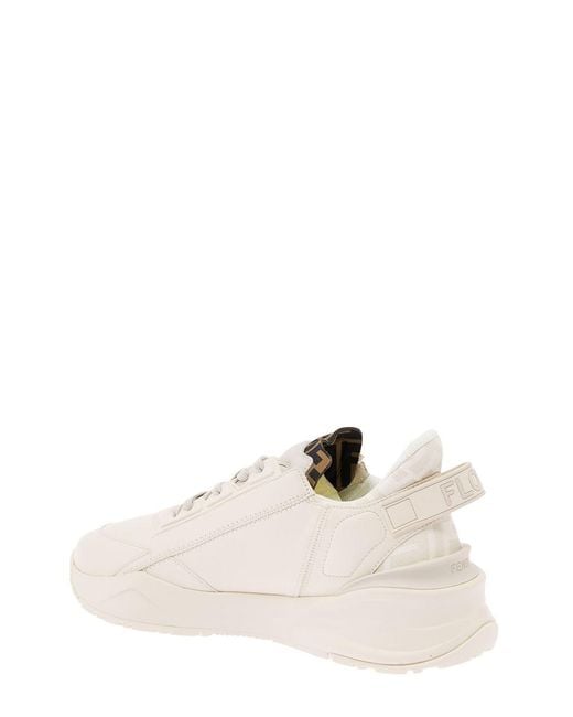 Fendi Natural Flow' Sneakers With Logo Print for men