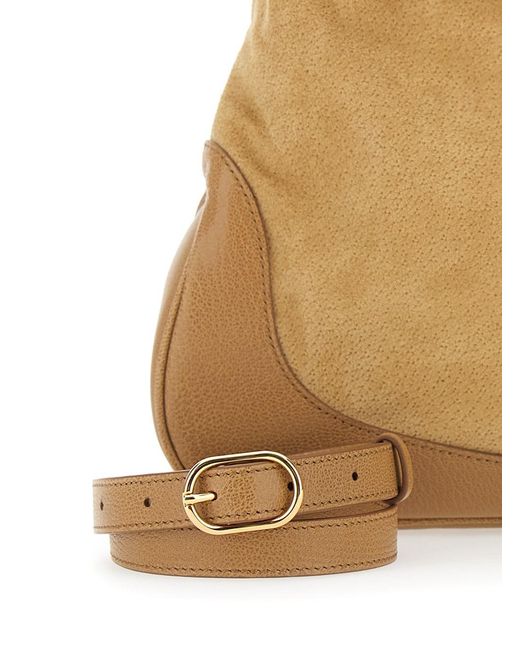 Gucci Natural 'Jackie 1961' Shoulder Bag With Adjustable Shoulder Strap