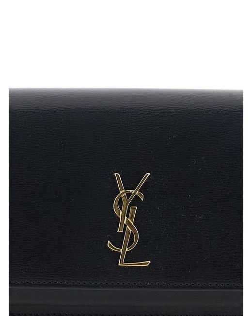 Saint Laurent White Crossbody Bag With Cassandre On The Front And Chai
