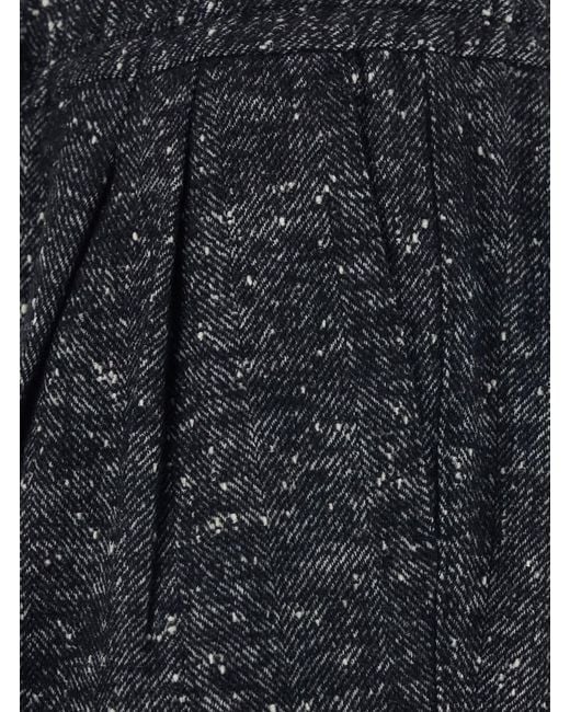 Dolce & Gabbana Blue Dark Trousers With Elasticated Waist With Drawstring for men
