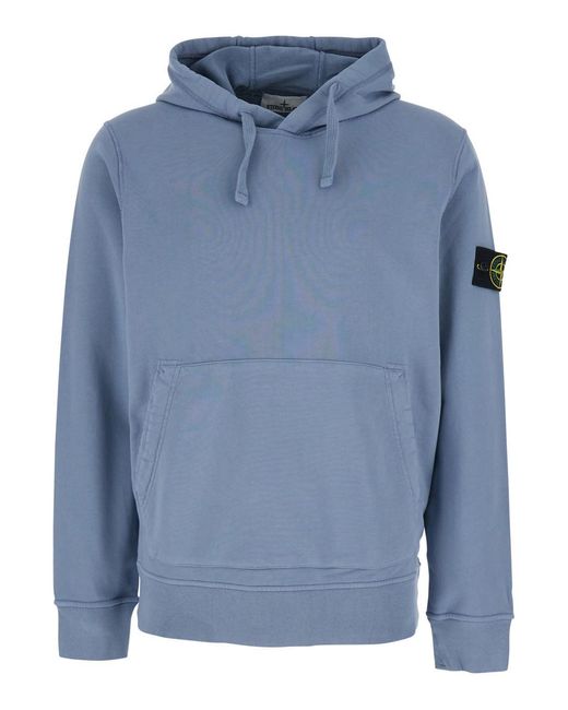 Stone Island Blue Sweatshirt Organic Cotton for men