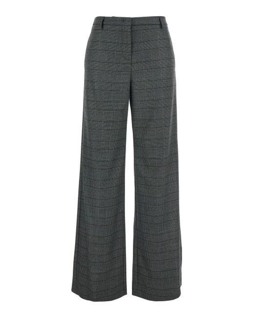 Pantaloni Con Motivo A Righe di Plain in Gray