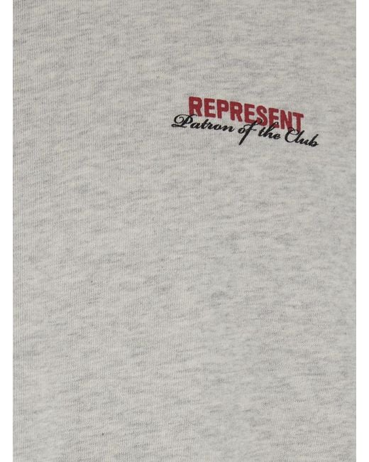 Represent Gray T-Shirt Patron Of The Club for men