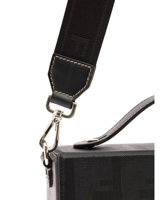 Fendi Black 'Soft Trunk' Crossbody Bag With Ff Motif for men