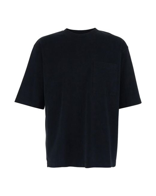 DSquared² Black Crewneck T-Shirt With Logo Lettering On The Rear for men