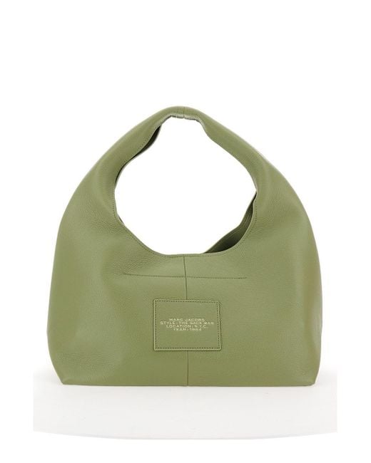 Borsa A Spalla 'The Sack' Con Maxi Logo Lettering Sul Fron di Marc Jacobs in Green