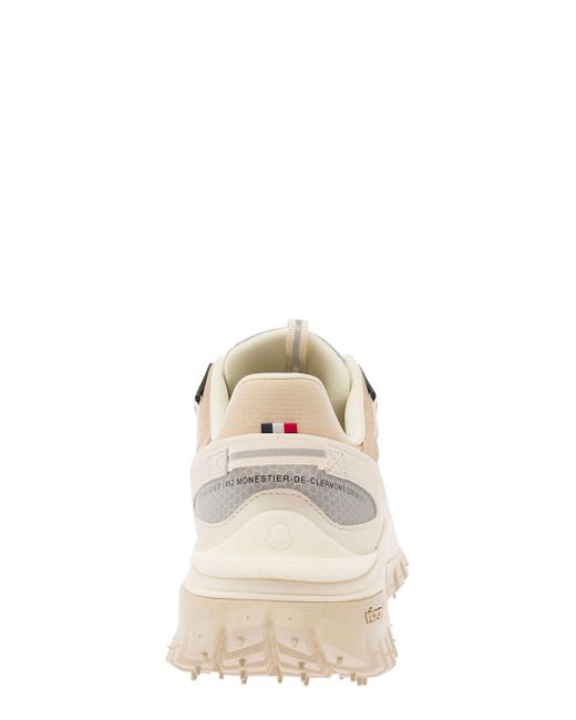 Moncler Natural 'Trailgrip Gtx' Low Top Sneakers With Logo Detail for men