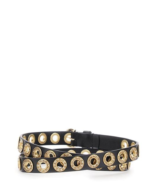 Pinko White Belt Nera Ecoleather