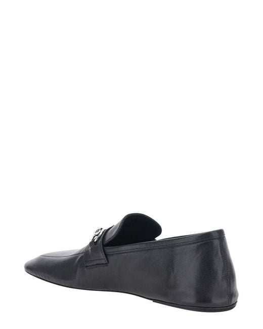Gucci White 'Edgar' Loafers With Semi-Square Toe And Horsebit On The Front for men