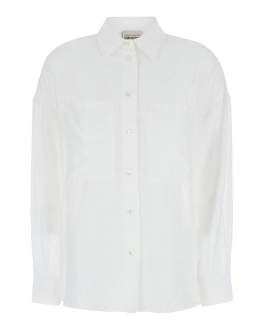 Semicouture White Classic Shirt