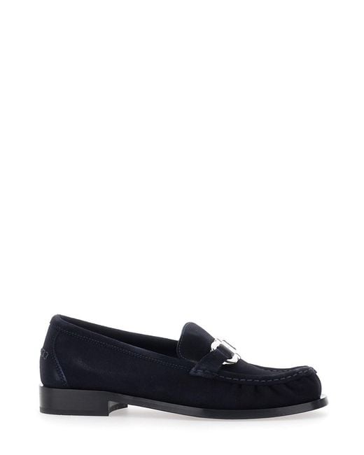 Ferragamo Blue Marian Soft Mocassin