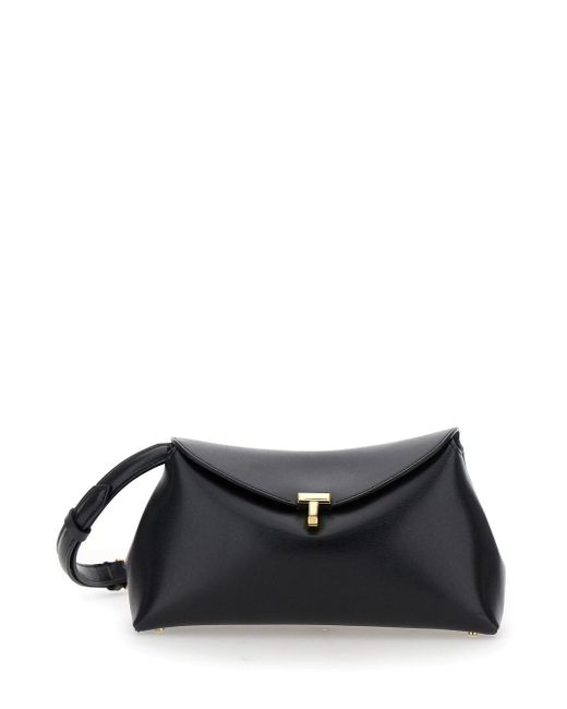 Totême  Black 'T-Lock' Crossbody Bag With Adjustable And Removable Shou