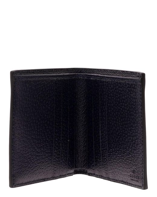 Gucci Blue 'Ophidia' And Dark Wallet With Double G Detail for men