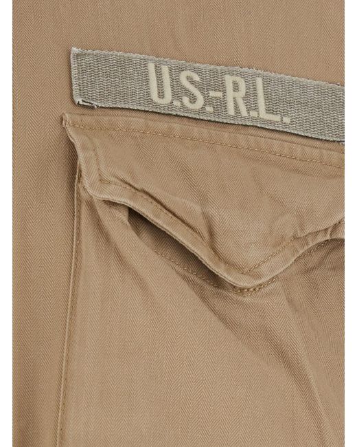 Polo Ralph Lauren Natural Cotton Jacket With Removable Hood for men