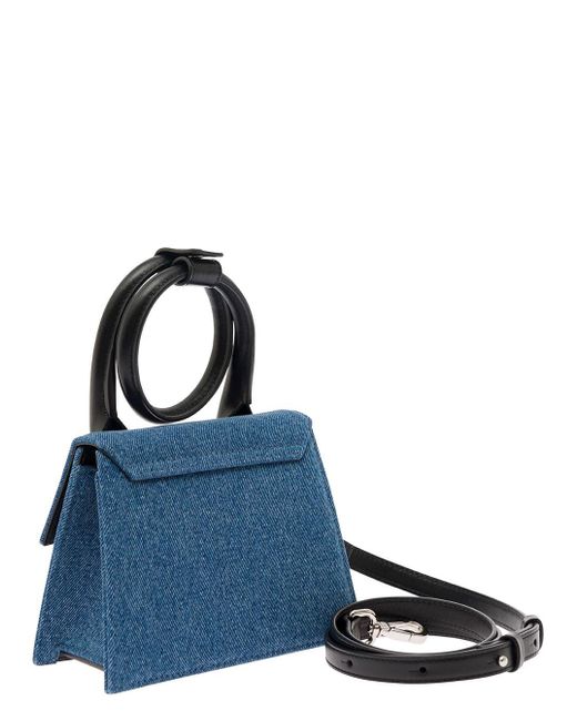 Jacquemus Blue 'Le Chiquito Noeud' And Crossbody Bag With Logo D