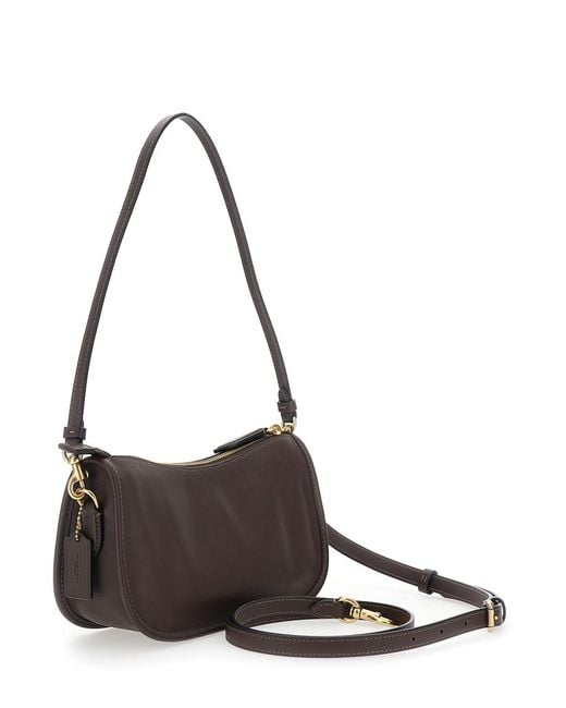 COACH Metallic Shoulder Bag Waverly Leather