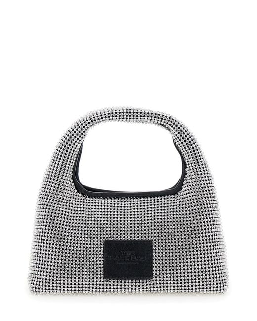 Borsa A Mano 'The Mini Sack' Con Patch Logo Sul Retro E De di Marc Jacobs in Blue