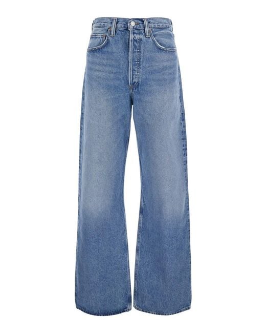 Agolde Blue Loose Jeans