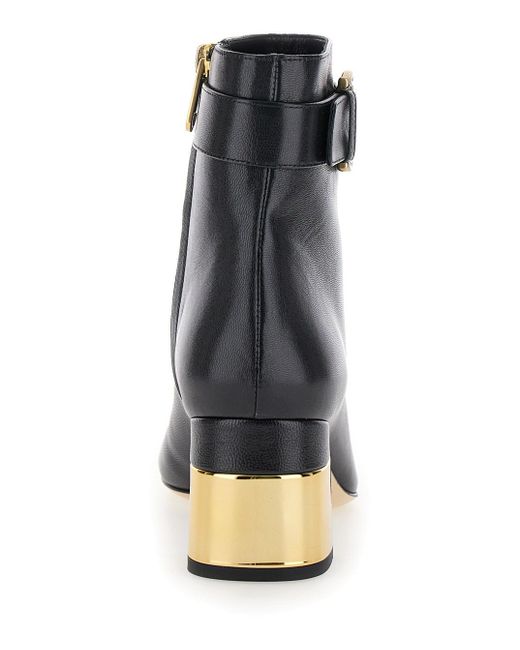 Chloé Black 'Alize' Ankle Boots With C Buckle