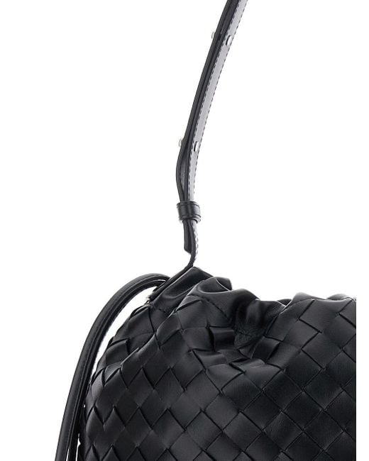 ショルダーバッグ・ポシェット BOTTEGA VENETA Black cafl leather Avenue bag 836020V2HL18803 Bottega Veneta Mini Hop Intrecciato Leather Crossbody Bag