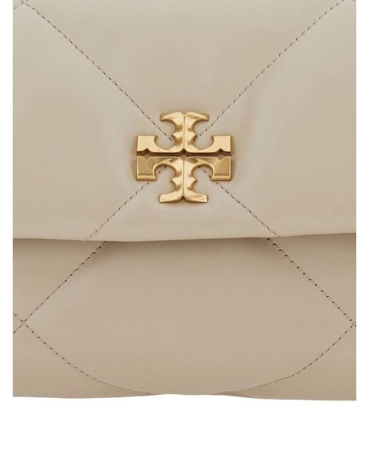 Tory Burch Natural Shoulder Bag Kira Diamond Quilted Leather