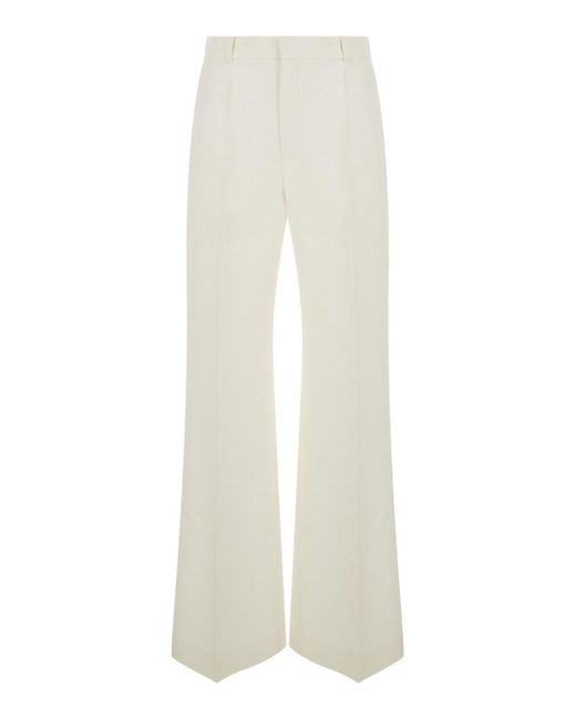 Chloé White Flared Trousers