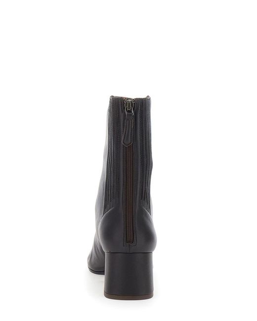 Aquazzura Black 'Saint Honore' Ankle Boots With Zip Closure