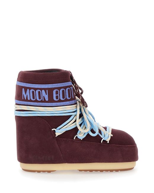 Moon Boot Red Logo Boots