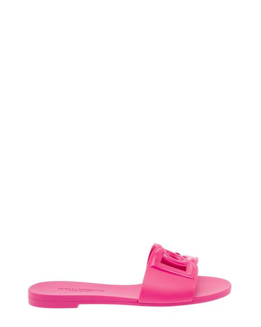 Dolce & Gabbana Pink Flats Monochrome
