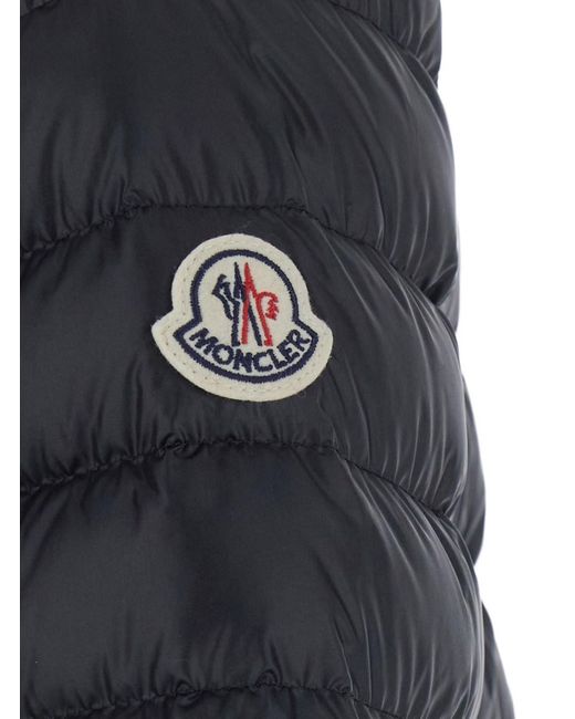 Moncler Black 'Igel' Down Jacket With Logo Patch On The Sleeve
