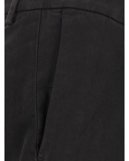 Michael Coal Black Pants With Front Pockets And Slim Fit Design for men