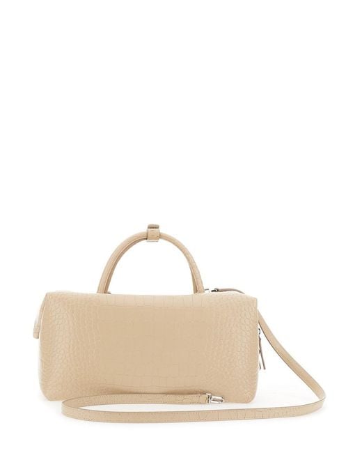 Borsa A Mano 'Holdall Grande' Con Tracolla Regolabile E Remov di Max Mara in Natural
