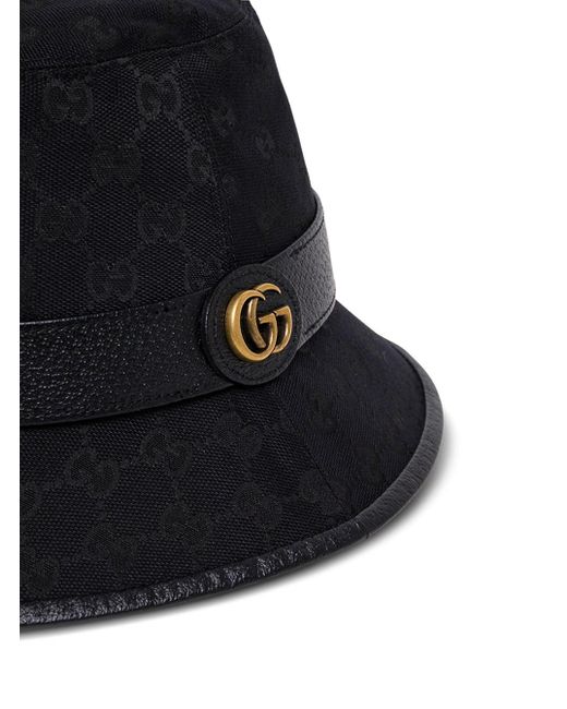 Gucci Black gg Fabric Cloche Hat for men